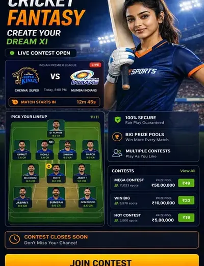 Xwin (xwin bet) fantasy cricket & matchday visual 3